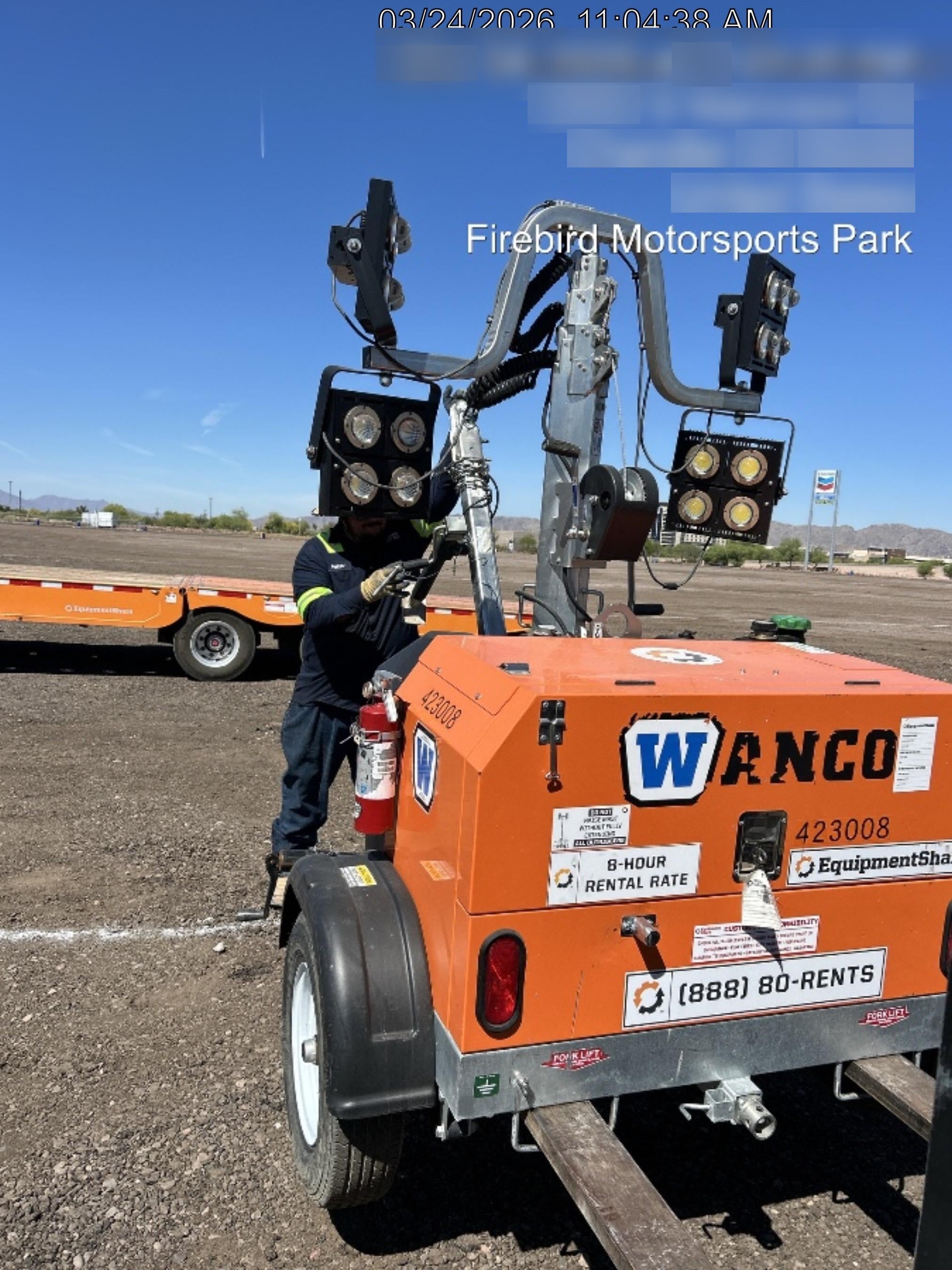 2024 Wanco WLTT-4MM4K Diesel, Deep Sea Controller, Shore Power Plug, Auto Start, (4) 350W LED Floodlights, 4kW Generator, 60 Gal Fuel Tank, 2" Ball, T3