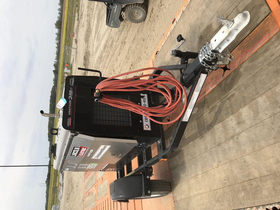 2019 Lincoln Electric Vantage 322 Lincoln Vantage 322 Welder w/Trailer, Light Kit, Cable Rack