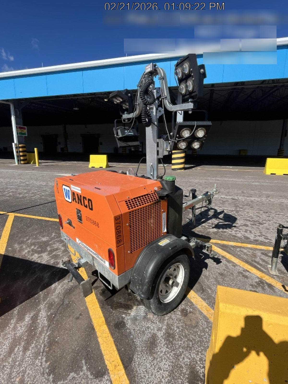 2023 Wanco WLTT-4MM4K Diesel, Deep Sea Controller, Shore Power Plug, Auto Start, (4) 350W LED Floodlights, 4kW Generator, 60 Gal Fuel Tank, 2" Ball, T3
