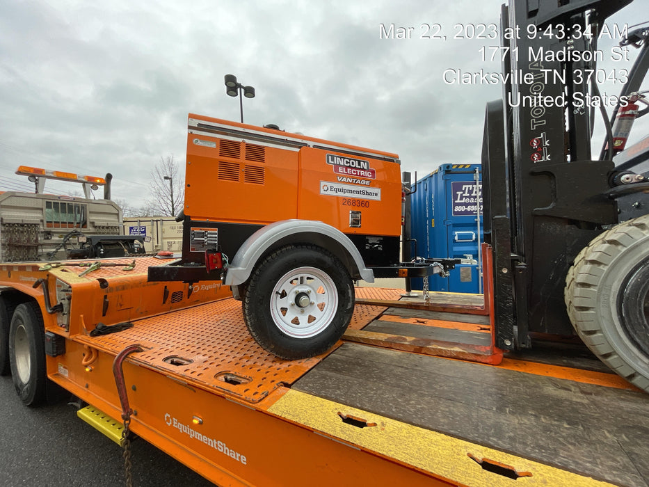 2022 Lincoln Electric LE400 Kubota V1505, Trlr, Cable Rack, Light Kit, ES Decals, T3