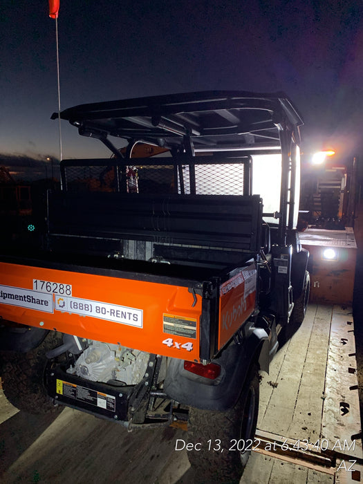 2021 Kubota RTV-X1140W-H Plastic Canopy, Windshield Acrylic Clear, LED Strobe Light, Wire Harness Kit, Back up Alarm