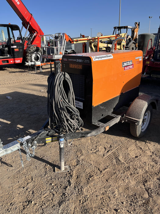 2021 Lincoln Electric Vantage 322 Vantage 322 Ready Pak 3 w/ Decals, ORANGE (includes trailer, cable rack, fender light kit) NO Telematics