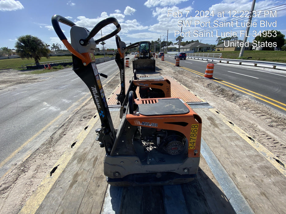 2023 Multiquip MV308GH Honda GX270, 18" Plate, Tachometer