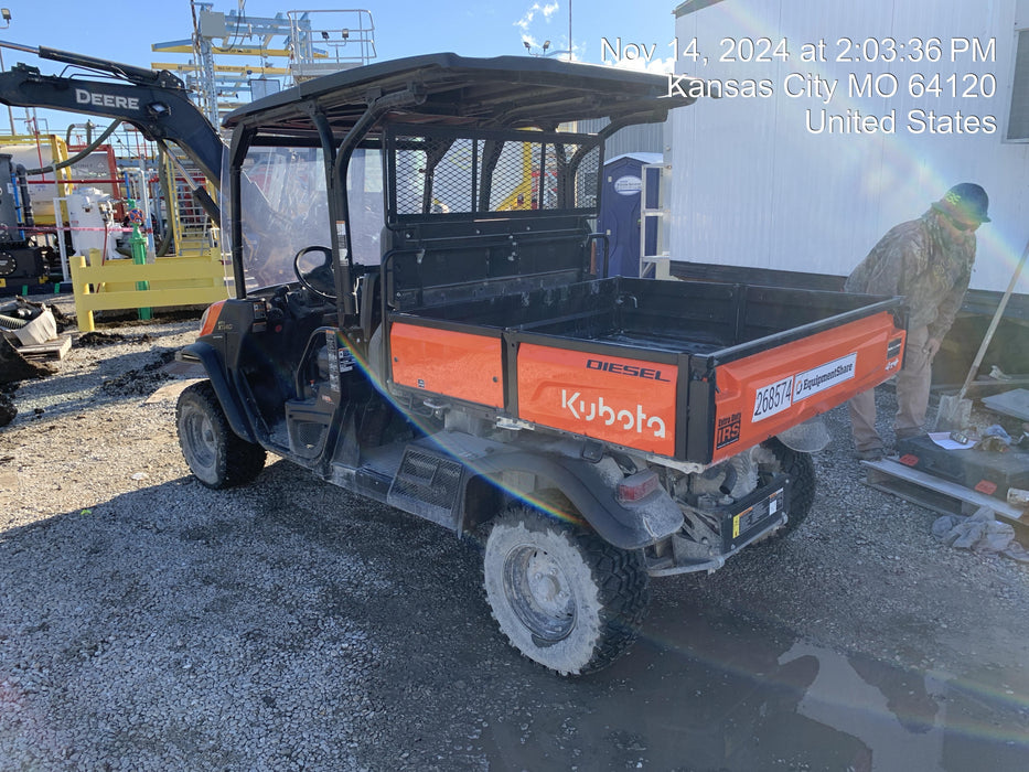 2022 Kubota RTV-X1140W-H Plastic Canopy, Windshield Acrylic Clear, LED Strobe Light, Wire Harness Kit, Back up Alarm