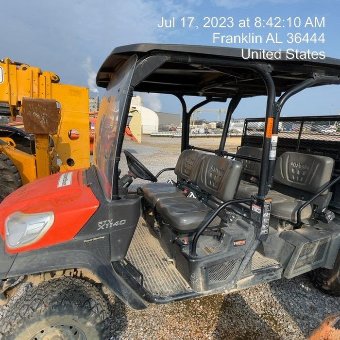 2020 Kubota RTV-X1140W-H 4wd Utility Cart, 4 Seat, Diesel, LED Strobe, Windshield Tempered Glass, Plastic Canopy, Wire Harness Kit, Backup Alarm