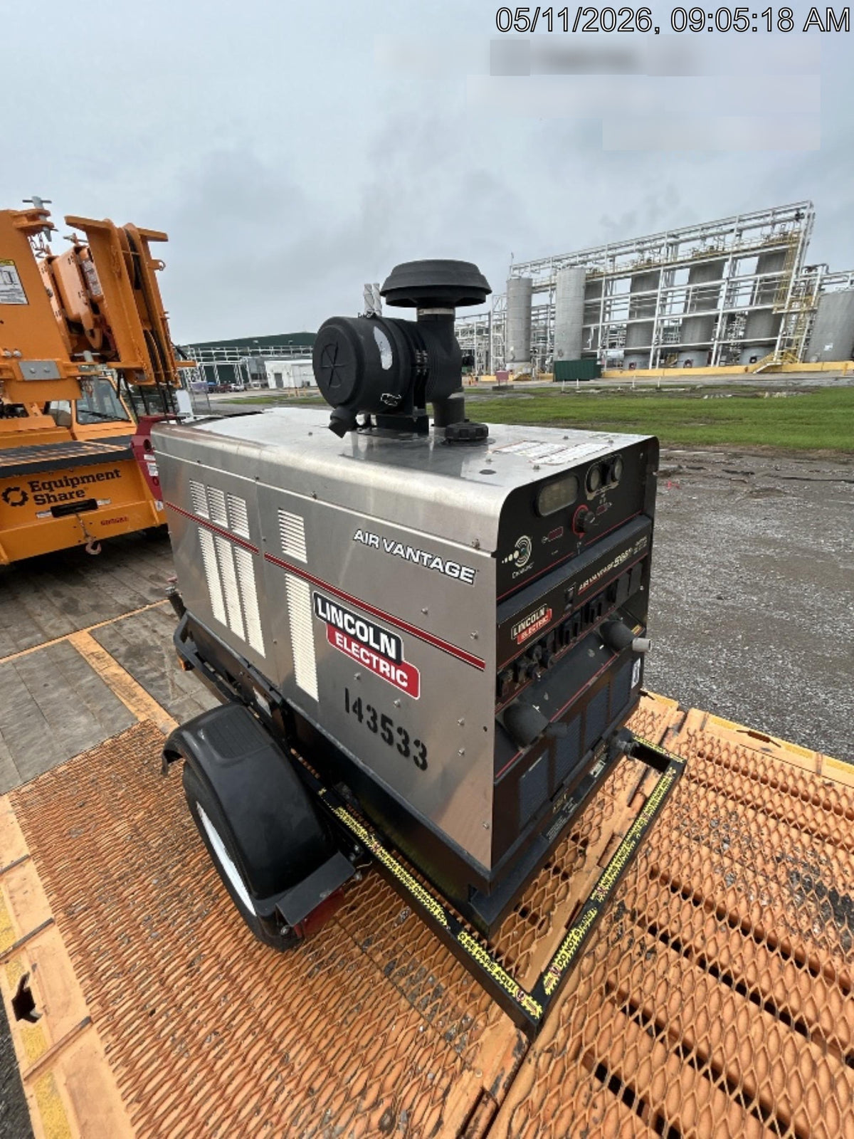 2021 Lincoln Electric Air Vantage 566 Air Vantage 566X Ready Pak 3 (includes trailer, cable rack, fender light kit); no telematics