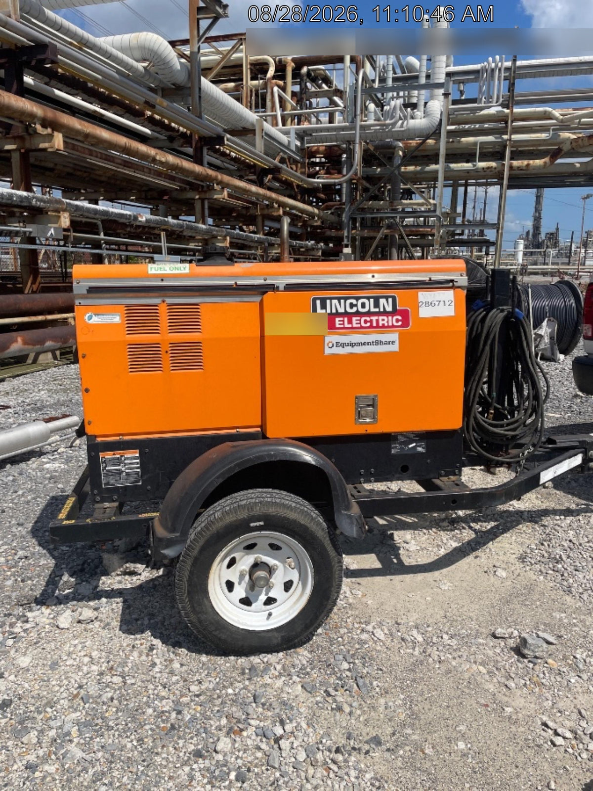 2022 Lincoln Electric LE400 Kubota V1505, Trlr, Cable Rack, Light Kit, ES Decals, T3
