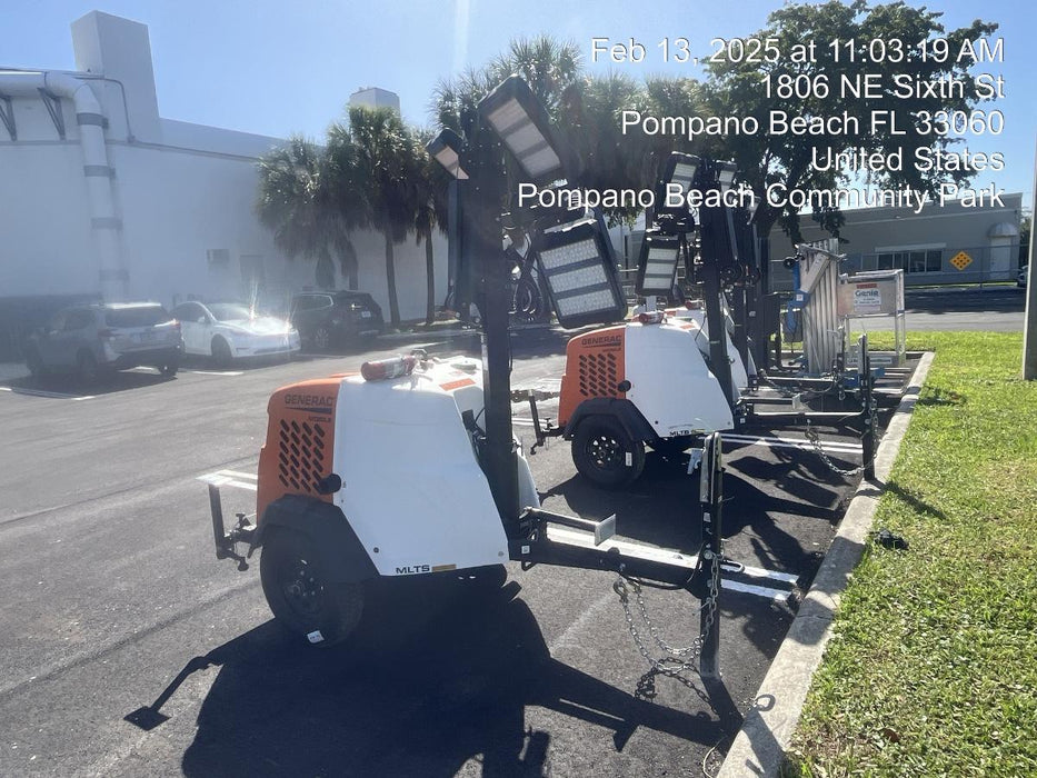 2025 Generac MLTS-4 Diesel, Mitsubishi L2E, 7.1 hp @1800 rpm, Flex Switch 120V Input, Powerzone Controller, (4) 320W LED Lights, 4kW Generator, 39.9 Gal Fuel Tank, 2" Ball, T3, ES Decals