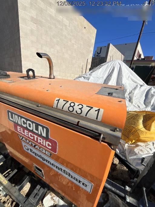 2022 Lincoln Electric Vantage 322 Trlr Mounted, Cable Rack, Light Kit