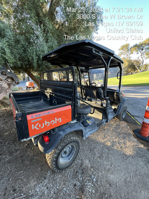 2022 Kubota RTV-X1140W-H Plastic Canopy, Windshield Acrylic Clear, LED Strobe Light, Wire Harness Kit, Back up Alarm