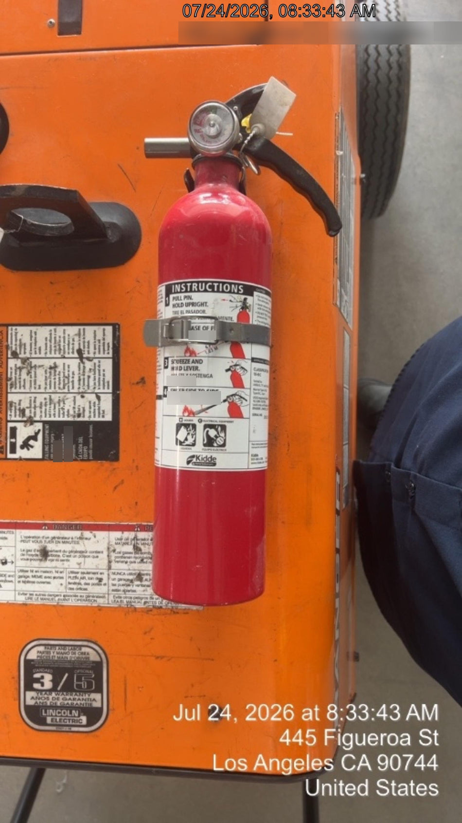 2021 Lincoln Electric Ranger 305 LPG LPG One-Pak (includes undercarriage, tank holder & tank strap) ORANGE