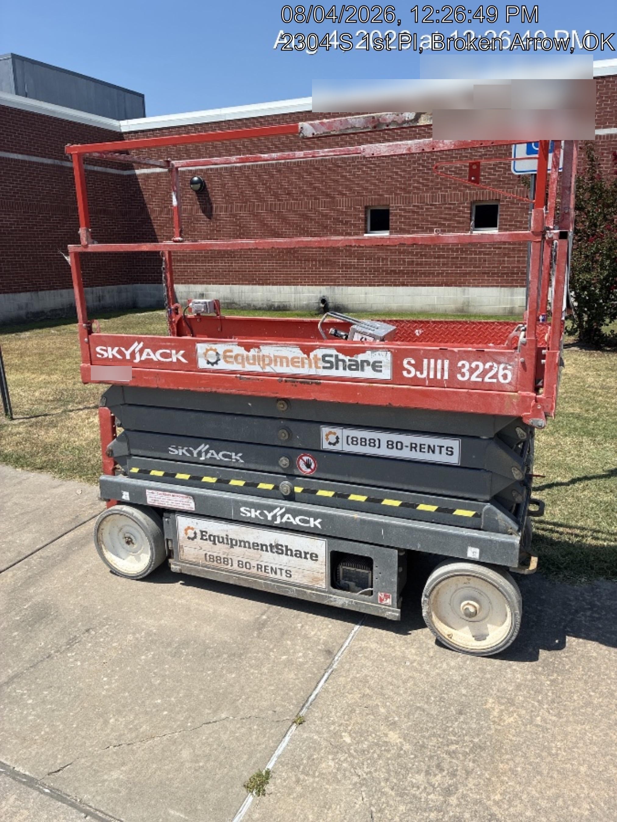2019 Skyjack SJIII-3226 Skyjack SJIII3226 Standard w/Trojan Batteries
