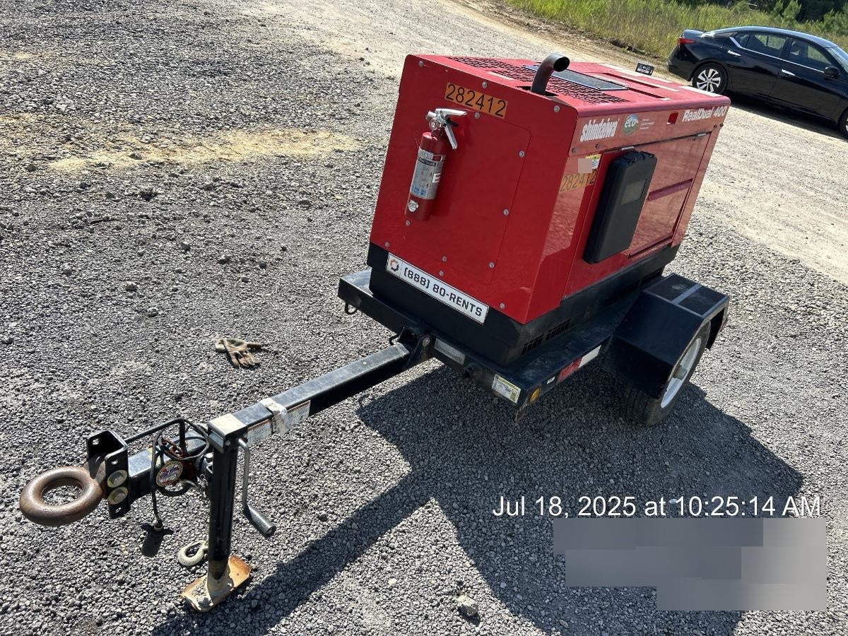 2022 Shindaiwa DGW400MDL Kubota D902 Engine, 23 HP, Dual Op Welder, Wire, Arc, Droop Stick, Tig, and CC Stick Functionality, Simulphase, 3 Phase and 1 Phase Gen Output, Single Axle NB Trlr, Slr Trckl Chrg 12V 12W, Fire Ext