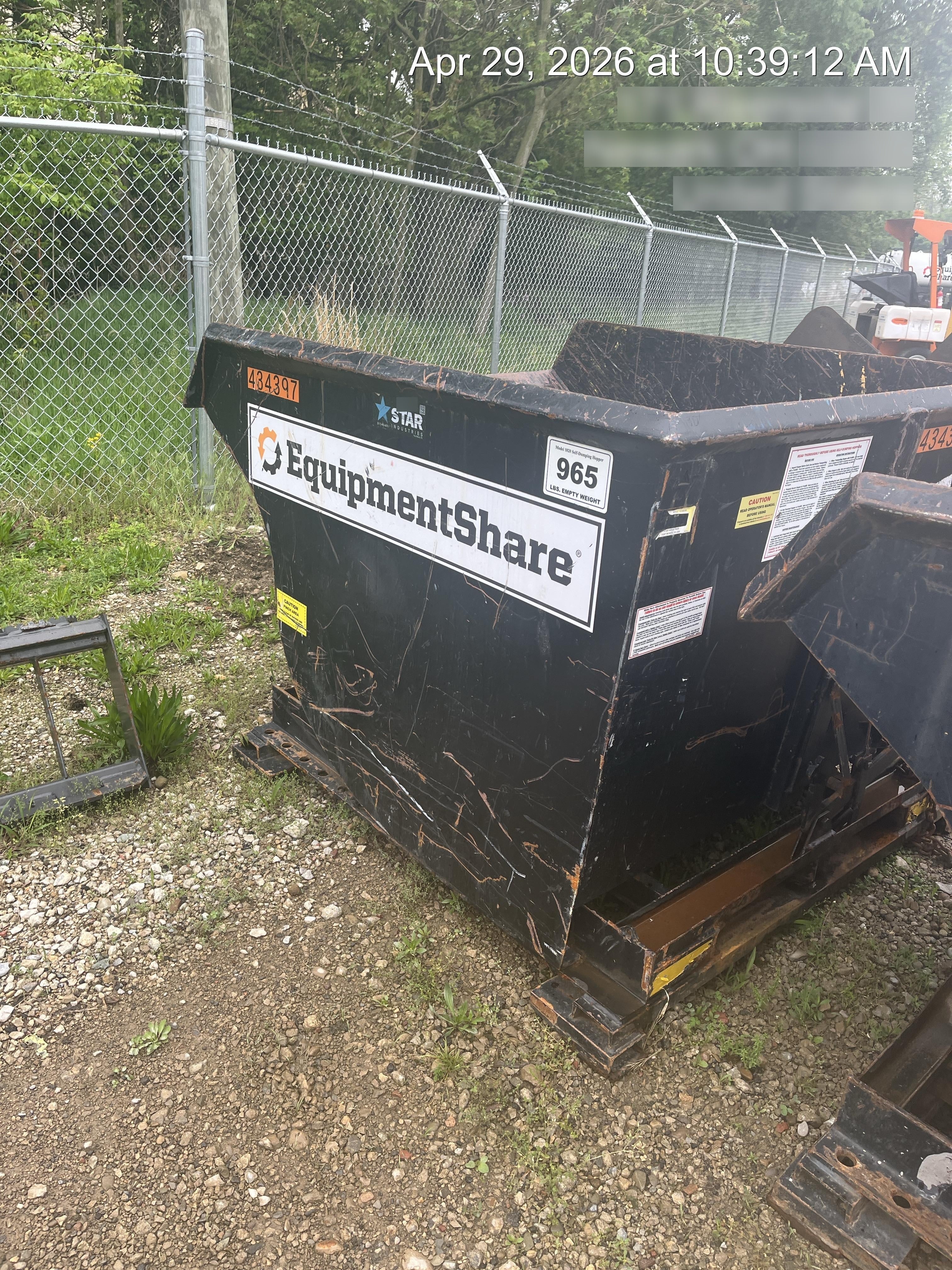2024 STAR INDUSTRIES M-1820 - Self-Dump Hopper