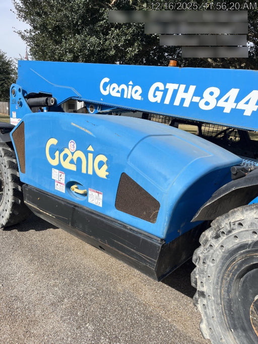 2017 Genie GTH-844 Diesel Engine, Solid Tires, 60" Carriage, Open ROPS