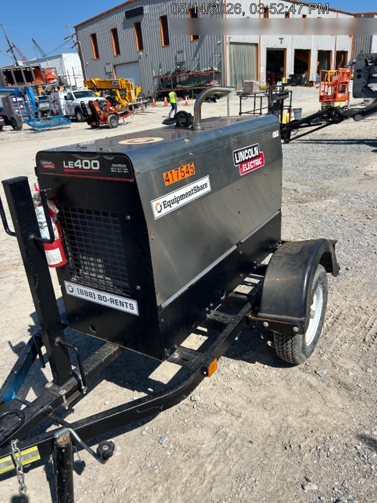 2024 Lincoln Electric LE400 Kubota V1505, Trlr, Cable Rack, Light Kit, ES Decals, T3
