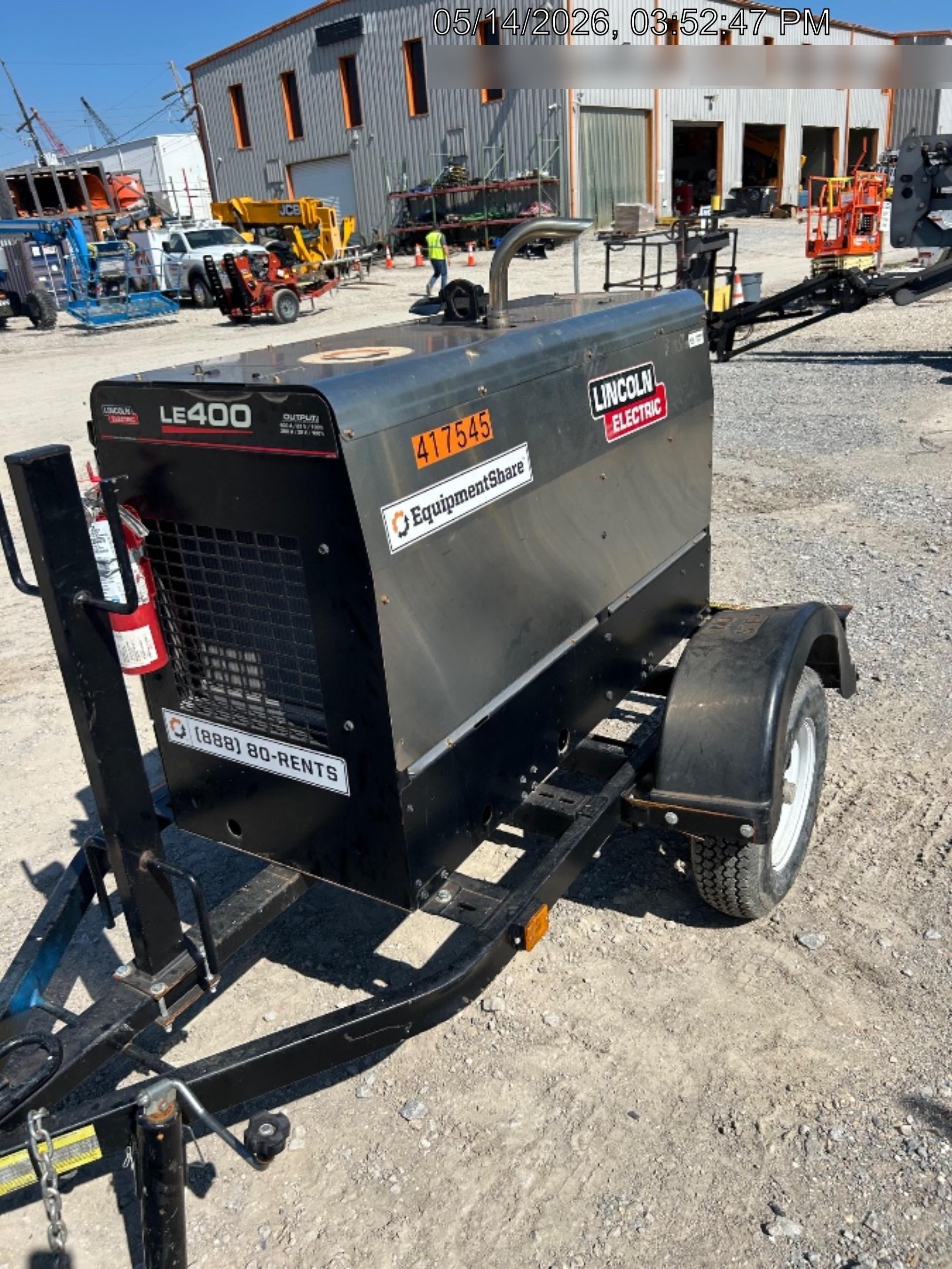 2024 Lincoln Electric LE400 Kubota V1505, Trlr, Cable Rack, Light Kit, ES Decals, T3