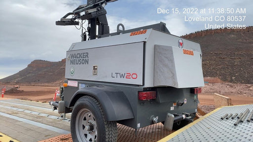 2022 Wacker Neuson LTW20Z1 Isuzu Dsl. Engine, 23' Mast, (4) 300W LED Lights, CWK, Programmable Dawn to Dusk, 360 Deg. Rotation, 57 Gal. Tank, Trailer Mounted