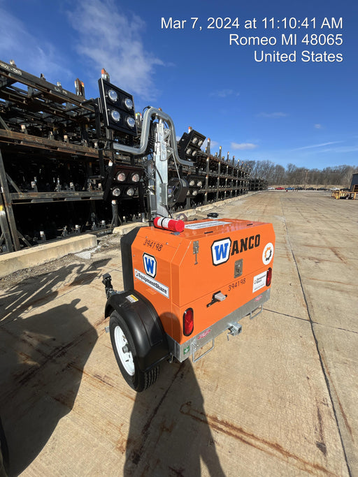 2024 Wanco WLTT-4MM4K Diesel, Deep Sea Controller, Shore Power Plug, Auto Start, (4) 350W LED Floodlights, 4kW Generator, 60 Gal Fuel Tank, 2" Ball, T3