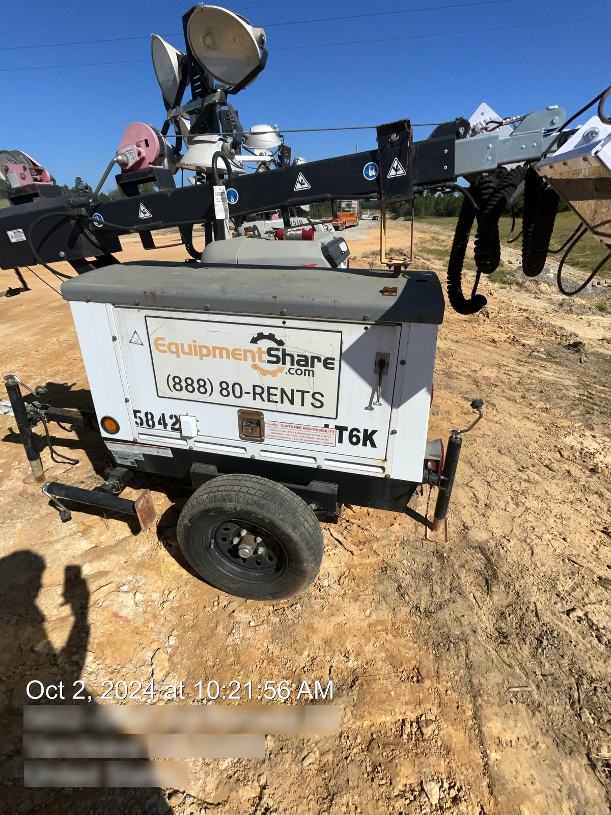 2017 Multiquip LT6K` MultiQuip LT6KV Towable Light Tower