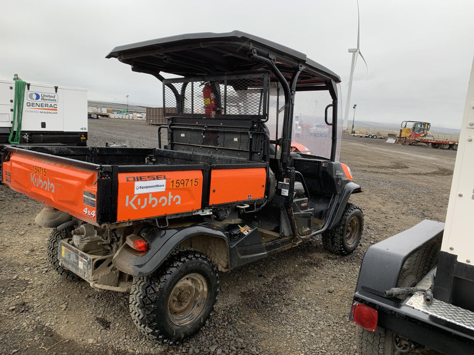 2021 Kubota RTV-X1140W-H Plastic Canopy, Windshield Acrylic Clear, LED Strobe Light, Wire Harness Kit, Back up Alarm