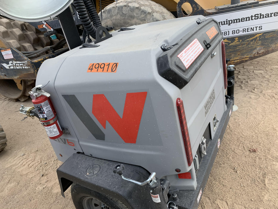 2019 Wacker Neuson LTV6L-MH Mobile Light Tower w/Fuel Level Sensor Installed