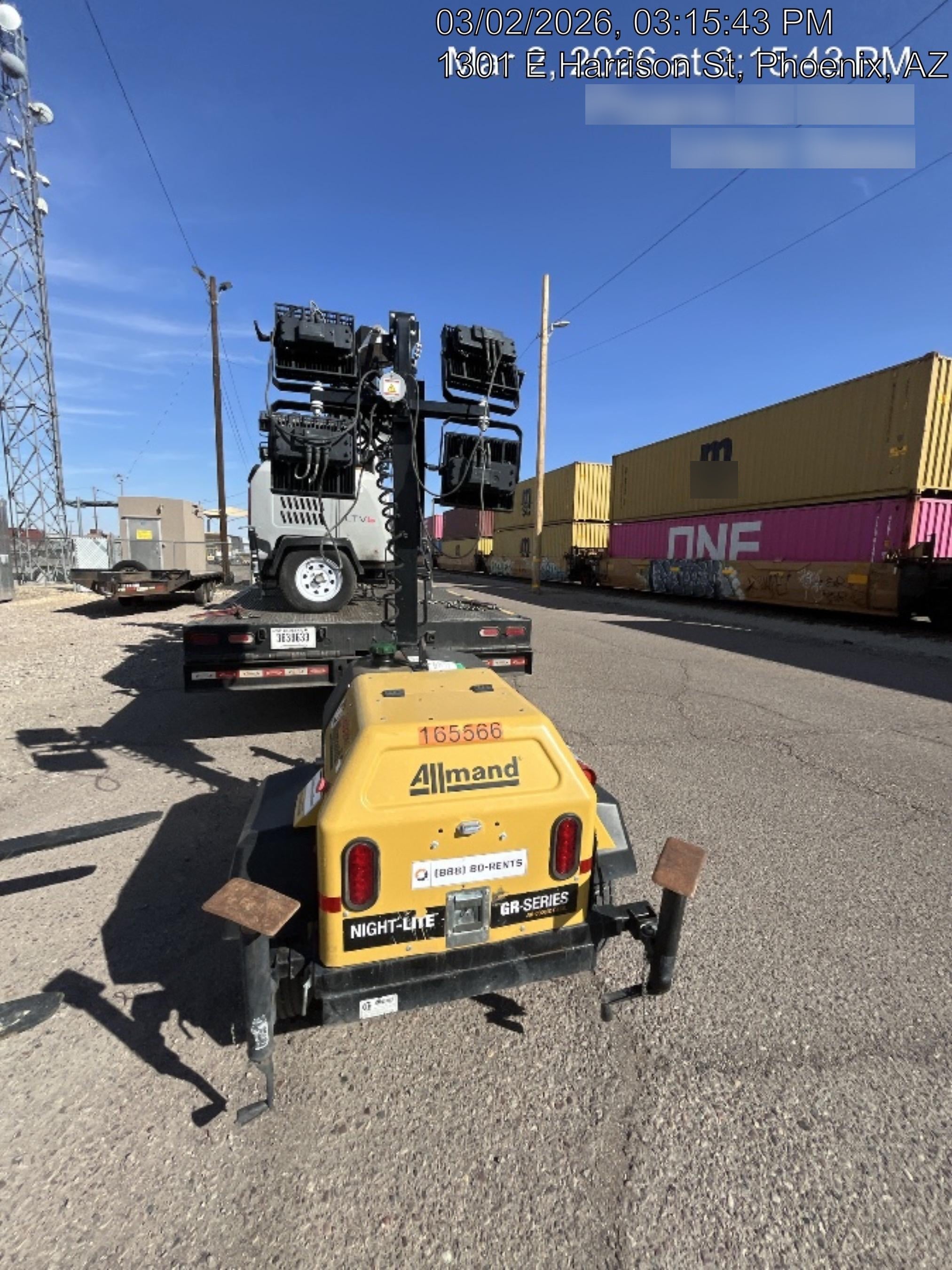 2021 Allmand NLV3GR (4) LED Light Fixture 350W, 23' Vertical Mast, 3kW Prime, Towable, Deep Sea L401, Leveling Jacks, Yanmar T4F 5.8hp