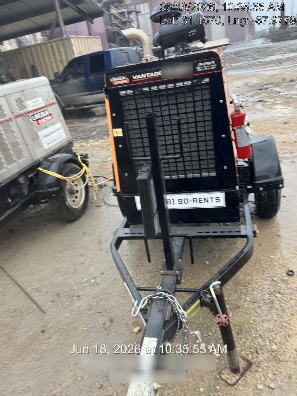 2021 Lincoln Electric Vantage 549X Ready Pak 3, ORANGE (includes trailer, cable rack, fender light kit)