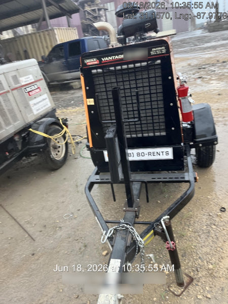 2021 Lincoln Electric Vantage 549X Ready Pak 3, ORANGE (includes trailer, cable rack, fender light kit)