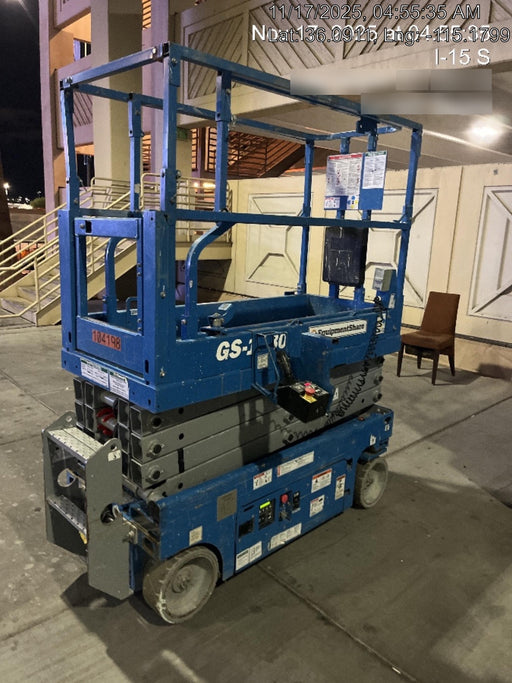 2020 Genie GS-1930 Solid Non Marking Tires, Beacon, Folding rails with half height swing gate, 800W Inverter