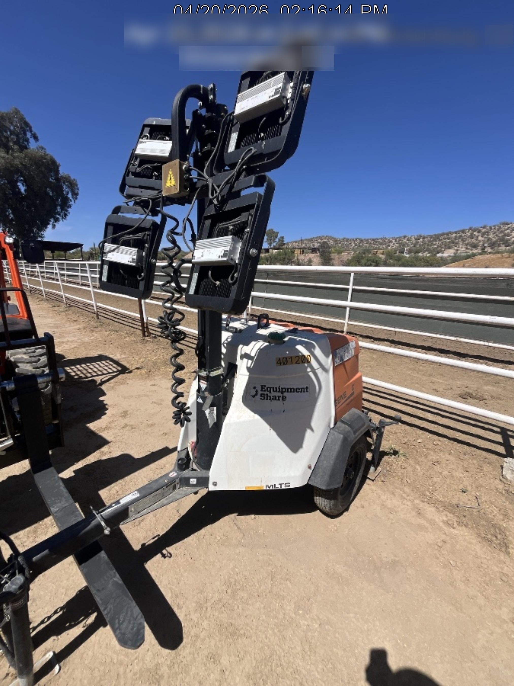 2024 Generac MLT2 Diesel, Flex Switch 120V Input, Powerzone Controller, 
(4) 320W LED Lights, 4kW Generator, 39.9 Gal Fuel Tank, 2" Ball, T3