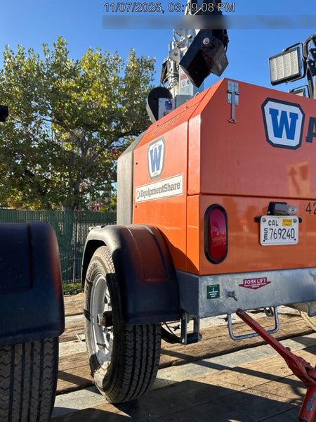 2024 Wanco WLTT-4MM4K Diesel, Deep Sea Controller, Shore Power Plug, Auto Start, (4) 350W LED Floodlights, 4kW Generator, 60 Gal Fuel Tank, 2" Ball, T3
