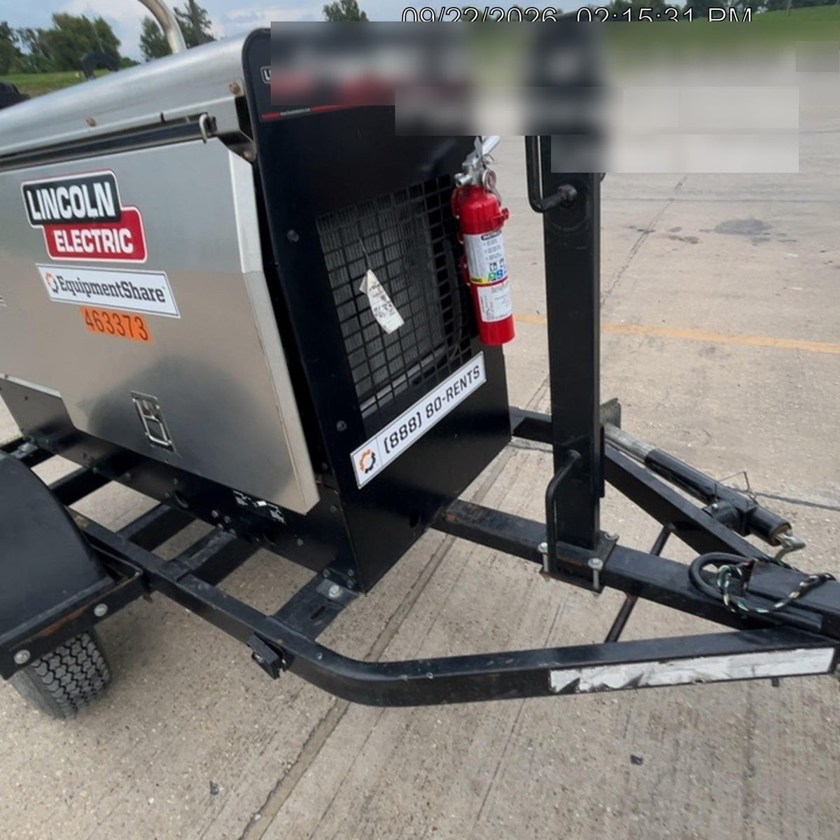 2024 Lincoln Electric LE400 Kubota V1505, Trlr, Cable Rack, Light Kit, ES Decals, T3