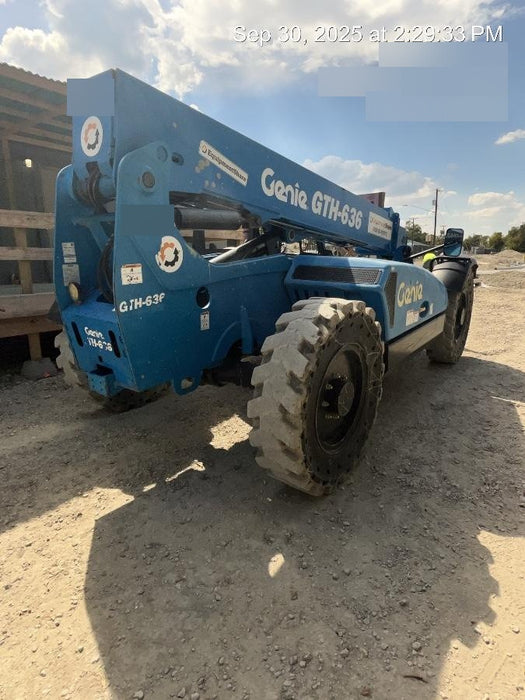 2018 Genie GTH-636 Genie GTH-636 w/Open ROPS, Work Lights, Solid Tires, RH Cab Mesh, Beacon, 48" Carriage and Forks