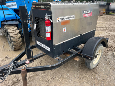 2020 Lincoln Electric Vantage 322 Welder Ready-Pak 3, w/ GPS & Decals (includes trailer, cable rack, fender light kit)