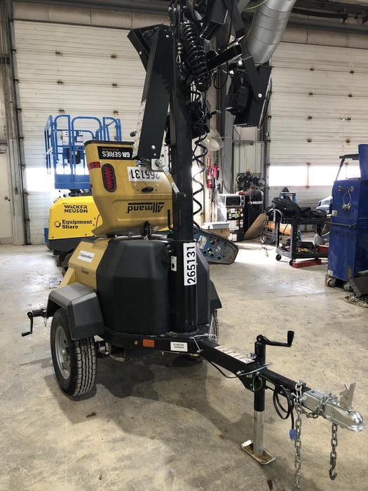 2022 Allmand NLV3GR (4) LED Light Fixture 350W, 23' Vertical Mast, 3kW Prime, Towable, ES Decals, T3