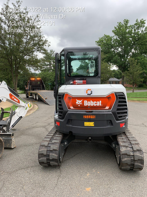 2022 Bobcat E50 Cab/Heat/Air, Rubber Tracks, Manual QC, Hydraulic Thumb