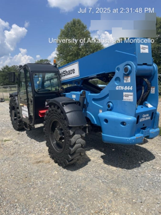 2020 Genie GTH-844 Cab/Heat/Air, Solid Tires, Work Lights, Beacon, Aux Hydraulics, Back up Alarm, Lifting Eye