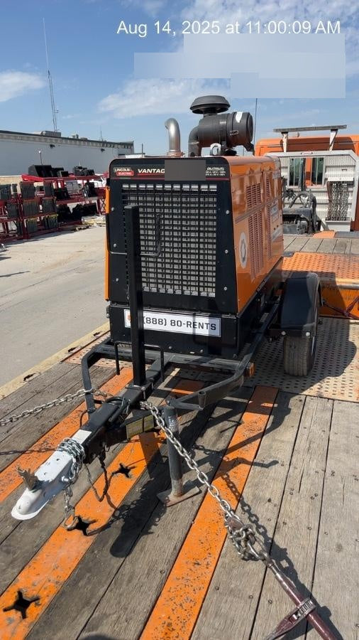 2021 Lincoln Electric Vantage 549X Ready Pak 3, ORANGE (includes trailer, cable rack, fender light kit)