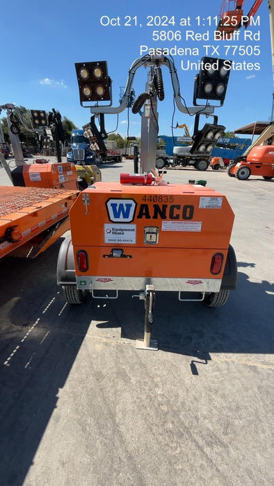 2024 Wanco WLTT-4MM4K Diesel, Deep Sea Controller, Shore Power Plug, Auto Start, (4) 350W LED Floodlights, 4kW Generator, 60 Gal Fuel Tank, 2" Ball, T3