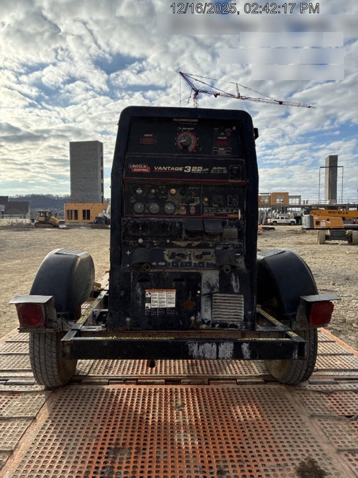 2019 Lincoln Electric Vantage 322 Lincoln Vantage 322 Welder w/Trailer, Light Kit, Cable Rack