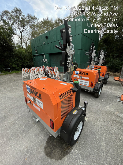 2023 Wanco WLTT-4MM4K Diesel, Deep Sea Controller, Shore Power Plug, Auto Start, (4) 350W LED Floodlights, 4kW Generator, 60 Gal Fuel Tank, 2" Ball, T3