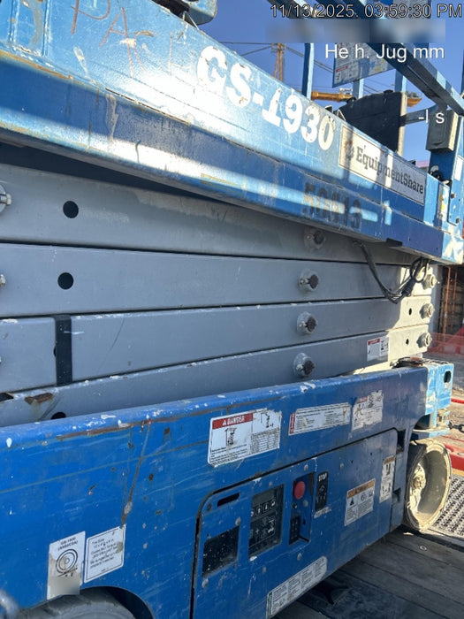 2019 Genie GS-1930 Fixed Rails with Chain Entry