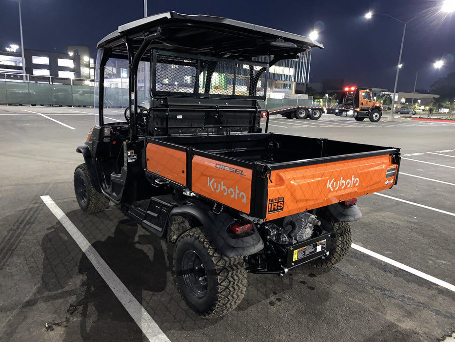 2022 Kubota RTV-X1140W-H Plastic Canopy, Windshield Acrylic Clear, LED Strobe Light, Wire Harness Kit, Back up Alarm