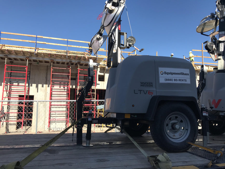 2018 Wacker Neuson LTV6L-MH Wacker Neuson LTV6L Mobile Light Tower w/Fuel Level Sensor Installed