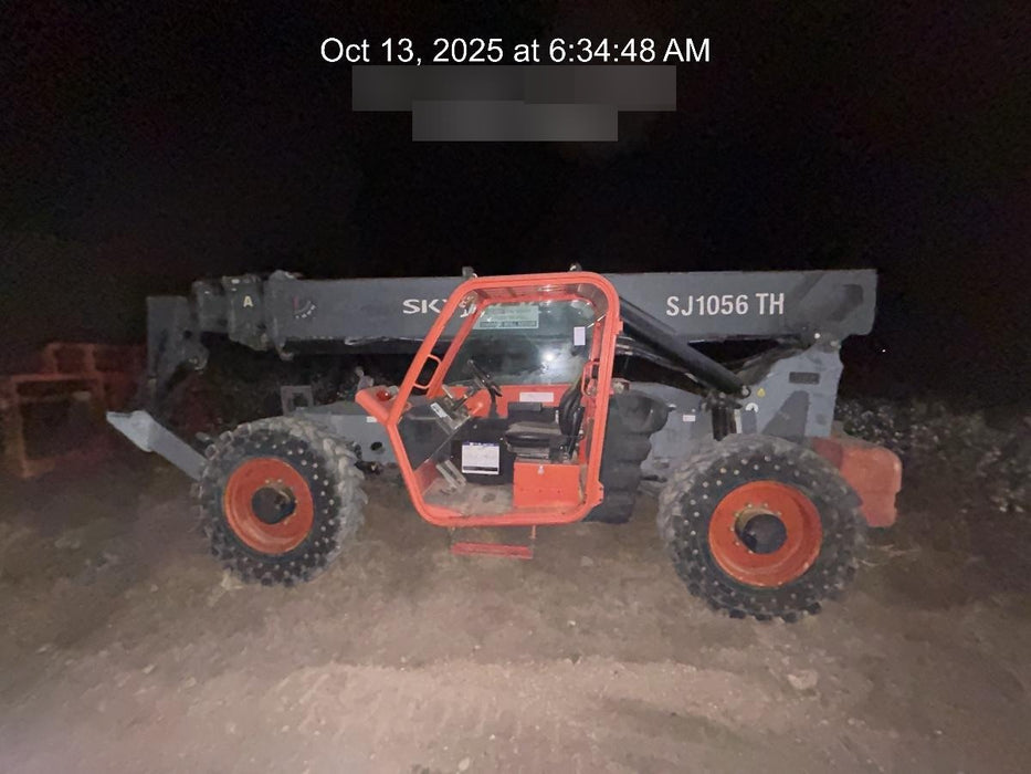 2018 Skyjack SJ1056 TH Skyjack 1056 TH Telehandler w/Open ROPS, Work Lights/Beacon, Solid Tires, 60" Carriage and Forks