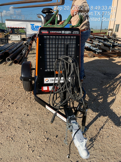 2022 Lincoln Electric Vantage 549X Crosslink Technology, Trailer Mounted, ES Decals, T3