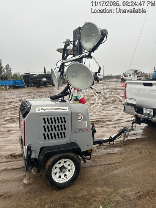 2019 Wacker Neuson LTV6L-MH Wacker Neuson LTV6L Mobile Light Tower w/Fuel Level Sensor Installed