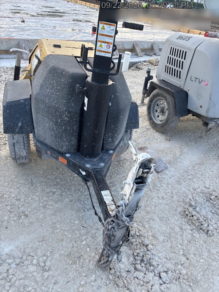 2021 Allmand NLV3GR (4) LED Light Fixture 350W, 23' Vertical Mast, 3kW Prime, Towable, Deep Sea L401, Leveling Jacks, Yanmar T4F 5.8hp
