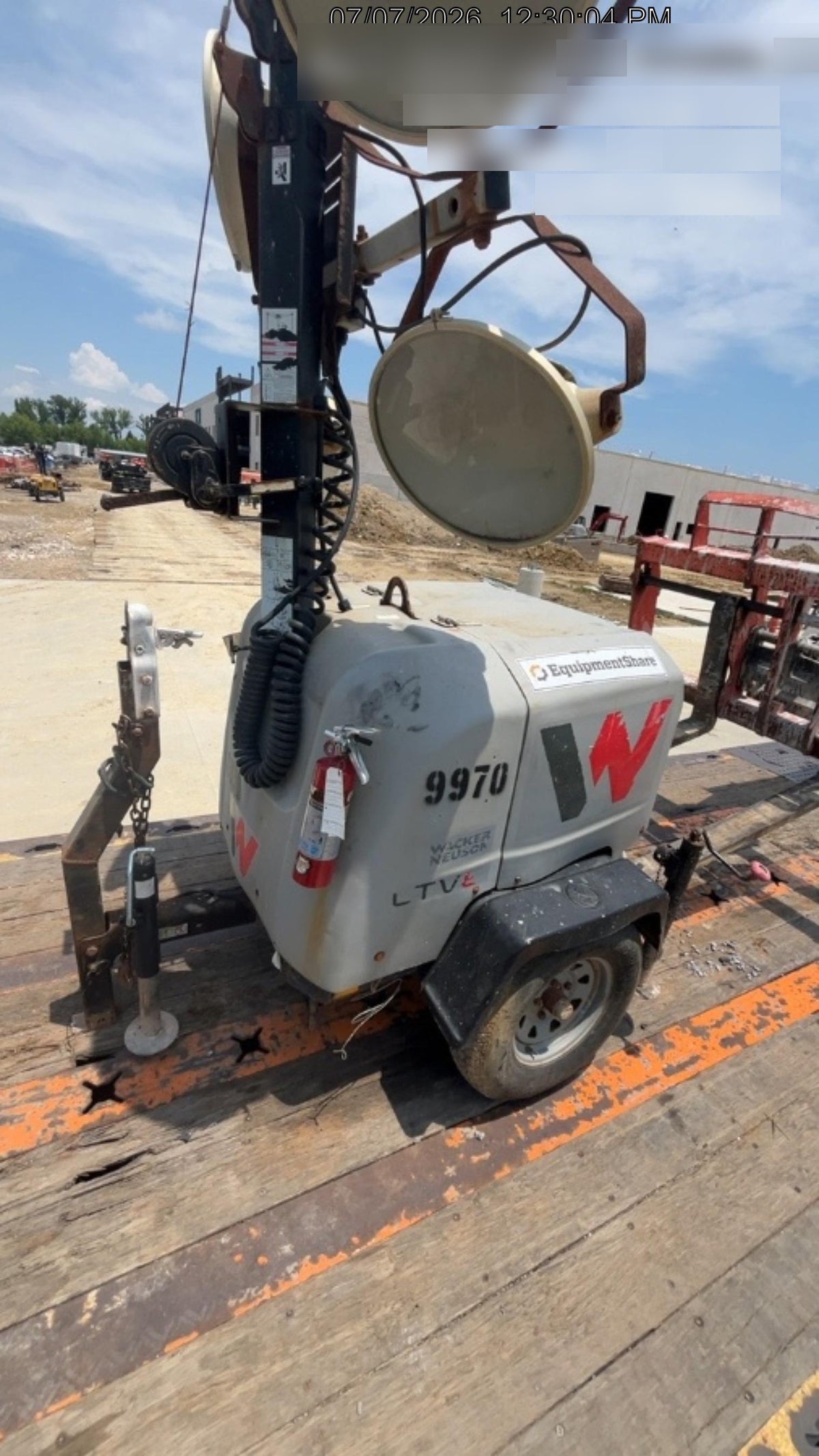 Wacker Neuson LTV6K-MH Wacker Neuson LTV6K Towable Light Tower